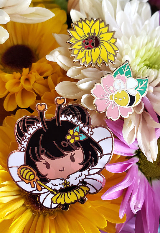 Spring Fairy Garden - Hunny, Bumbly Bee, & Sunflower Ladybug